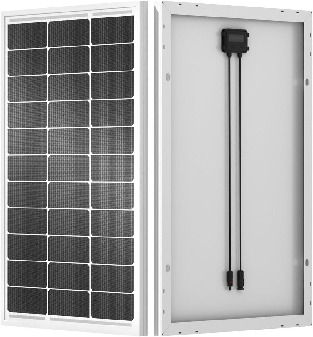 ECO-WORTHY 100 Watt Solar Panel 18 Volt Monocrystalline Solar Panel High Efficiency Module RV Marine Boat Caravan Off Grid