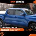 Rain Guards in-Channel Fit for 2016-2023 Toyota Tacoma Double Cab 4 PCS