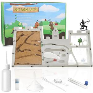 ELNMLHT Large Ant Farm Castle, Sand Ant Farm Nest for Live Ants, Ant Habitat Science Learning Kit, Ant Colony for Kids Children Adults