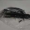 FOTMISHU 8pcs Garden Hoops for Raised Beds, 23.6" x 25.6 Greenhouse Hoops for Cover Garden Netting, Rust-Free Garden Tunnel, Reuseable Gardening Supplies for Plants (8pcs M- 23.6" x 25.6) (Black Detachable Style)