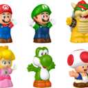 Fisher-Price Little People Toddler Toy My Mario 6-Piece Character Figure Set for Preschool Pretend Play Kids Ages 18+ Months