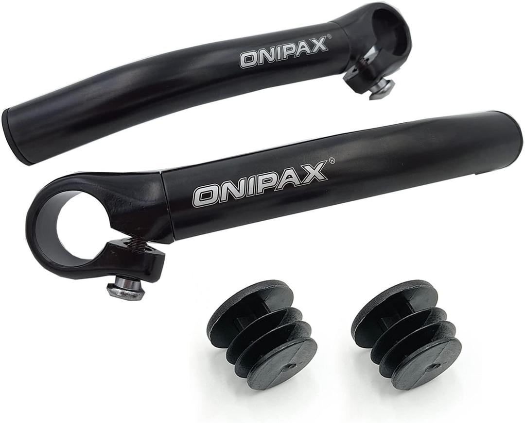 ONIPAX Bicycle Bar Ends Comfortable Ergonomic for MTB Bikes 7/8 Handlebar (1 Pair)