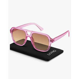 livho Trendy Polarized Square Aviator Sunglasses Women Men Square Eyewear Frame, Retro Sun Glasses for Women Men 2025 Shades