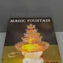 Lighted Plastic Water Fountain for Weddings, Garden, Home, Office, or Cake Centerpiece, Plastic, Clear, 20 inch