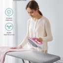 SONGMICS Ironing Board, Foldable Iron Board, Height Adjustable up to 35 Inches, with 4 Layered Cover and Pad, Iron Rest, Hook, Steel X-Legs, for Home, Laundry Room, Dorm, Dove Gray ULLB001G01