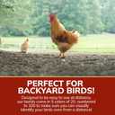 100 Pcs Adjustable Chicken Leg Bands - 5 Colors Numbered 16mm-20mm Chicken Tags for Legs -Poultry Leg Bands for Chickens Ducks and Goose