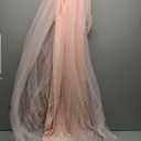 Women Off Shoulder Long Sleeve Maternity Dress Tulle Elegant Slim Fit Gown Baby Shower Photography Maxi Dress for Photo Shoot Size L