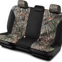 Mossy Oak Low Back Camo Full Size Bench Seat Covers, Universal Fit, Fit Most Rear Seats - Made with Premium Rip-Stop Oxford Fabric - Official Licensed Product