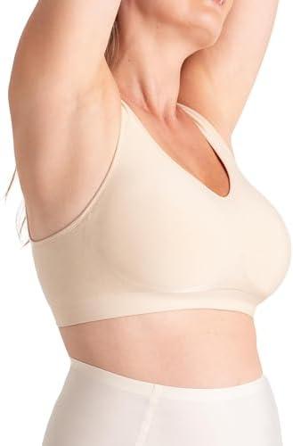 SHAPERMINT Bralettes for Women with Support - Adjustable Wireless Support Bra, Full Coverage No Underwire Seamless Bra M