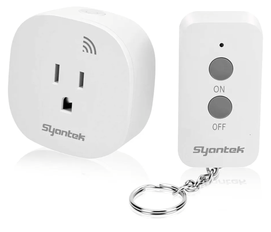 Remote Control Outlet, Wireless Remote Light Switch Kit, 15A/1875W, 100FT Long Range for Lamps, Fans, Christmas Lights, Electrical Appliance