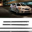 4PCS Car Weatherstrip Window Moulding Trim Seal Belt Chrome Replacement for TSX Sedan 2009-2014 Not Suitable for Travel Models