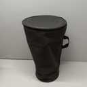 The 17'' Wave Zaza Percussion Egyptian Style Darbuka Doumbek (Black - Engraved)
