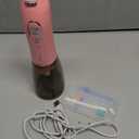 Water Dental Flosser Teeth Cleaner Pick, H2ofloss Cordless Portable Oral Irrigator,5 Mode IPX7 Waterproof Teeth Picks 300ML Rechargeable WaterFlosser for Home Travel (Pink)