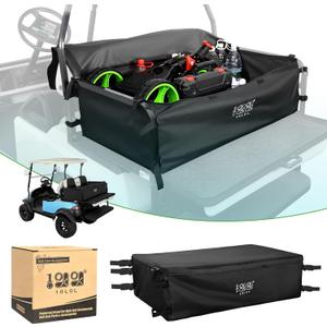 10L0L Cargo Bag for 4 Passenger Golf Carts, Storage Grocery Shopping Bag for Yamaha, EZGO TXT/RXV, Club Car DS/Precedent Golf Cart