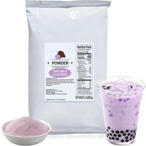 Soeos Taro Flavored Powder, 2.2 lbs (1kg)  Instant Bubble Tea Mix with Creamer & Sugar, Easy to Prepare, Perfect for Boba Drinks & Desserts (35.2 Ounce (Pack of 1))
