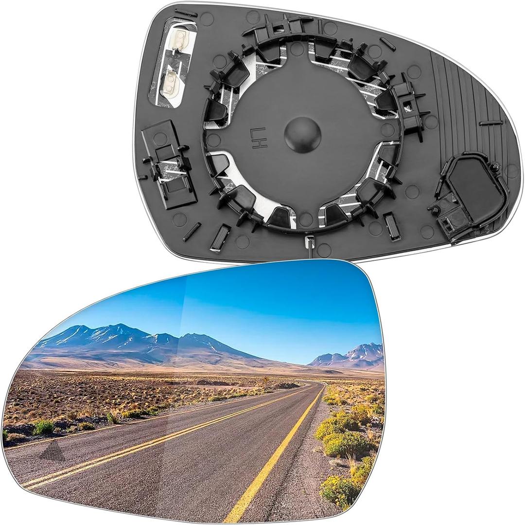 Driver Side Mirror Replacement for Mercedes Benz W206 C260 C300 C43, W223 S Class, X254 GLB, V295 EQE, V297 EQS - Left Side Mirror Glass, Rear View Power Heated & Blind Spot Mirrors Glass