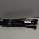 Shower Curtain Rod Adjustable 43-78 inch, 1"Diameter Spring Tension Curtain Rod No Drill, Anti-Rust Non-Slip Shower Rod, Black Shower Curtain Rod for Bathroom Tension