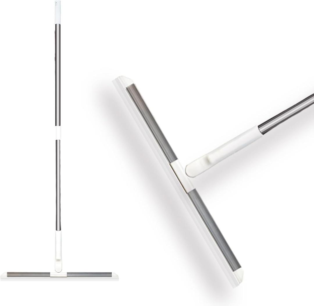 Roadmap Floor Squeegee Scrubber for Floor, Shower Squeegee Broom for Floor, Rubber Window Cleaning Brush for Garage, Deck, Bathroom, Glass, Car, Sliding Door, Shower Glass Door