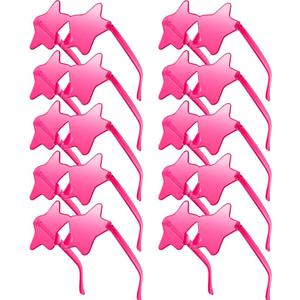 Morcheiong 10/20/30/40 Pack Star Sunglasses Colorful Rimless Sunglasses, Cool Pool Wedding Party Favor Pentagram Glasses (Blue)