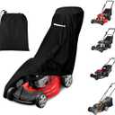Outdoors Lawn Mower Cover - Anti-UV Protector Lawnmower Storage Cover Heavy Duty Waterproof Push Lawn Mower Cover Universal Fit with Drawstring & Storage Bag, Waterproof Lawnmower Covers for Outdoor