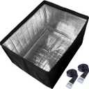 Outside Insulated Window Air Conditioner Cover for Outdoor Waterproof AC Unit, 21x 15x 16 Inches (Wx Hx D)- Black