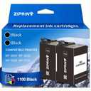 ZIPRINT Remanufactured for 252XL Black Ink Cartridges Replacement for Epson 252 252XL Ink Cartridges for Printer Workforce WF7720 WF7710 WF3640 WF3630 WF3620 WF7620 WF7610 (252XL Black, 2Pack)