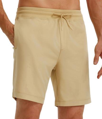 M MAELREG Mens Athletic Shorts with Zipper Pockets 7"/ 9" Lightweight Quick Dry Sports Gym Workout Running Shorts, S