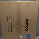 COLAMY Bar Stools with Back, Counter Height Bar Stools, Upholstered Counter Stools with Wood Legs for Kitchen Island Dining Room Bar, Beige