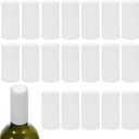 Kichvoe 100pcs Heat Shrink Capsules Wine Shrink Wrap Wine Bottle Corks Capsules for Wine Making Cellars and Home Use White