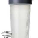 Mr. Pen- Shaker Bottles for Protein Mixes, 28 oz, Gray/Green, Protein Shaker Bottle with Wire Whisk Ball