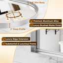 Arched Mirror 26"x38", Bathroom Mirror, Wall Mounted Vanity Mirror with Arch Metal Frame for Bathroom, Over Sink, Bedroom, Living Room, Deep Frame, Silver