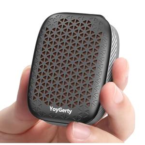 Yoygerty 2026 Upgrade Wearable Bluetooth 5.4 Speaker, IPX7 Waterproof Clip-on Wireless Mini Portable Speakers, Built-in Mic, Hands-Free Music/Calls for Work/Cycling/Home/Party/Outdoor(Black)
