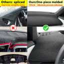 Dash Cover Compatible with 2024 2025 2026 Chevy Equinox EVNot Fuel Without HUD Dashboard Cover Mat Non-Slip Pad Carpet Sunshield Protector,Dash Cover Accessories Custom Fit for Chevrolet