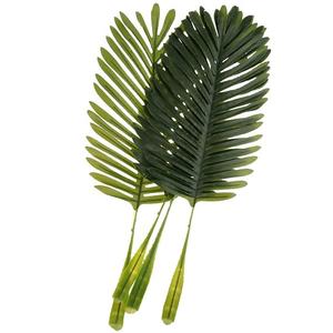 5PCS Artificial Coconut Tree Leaves Faux Foliage Home Decor Dark Green_S