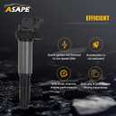 ASAPE Set of 6 Ignition Coil Pack with 6*Spark Plug Fit for 2002-2004 for BMW 320i 2.2L 2003-2005 for BMW 325Ci 2.5L 2003-2005 for BMW 325i 2.5L 2001-2005 for BMW 325xi 2.5L, Replace UF522