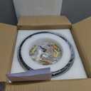 ZUYURT Dimmable Black and Gold Flush Mount Ceiling Light, Modern Round LED Ceiling Lights Fixture, Kitchen Flushmount Light for Bedroom Hallway Laundry Room 2700 K-6000 K 5CCT (11.8 In)