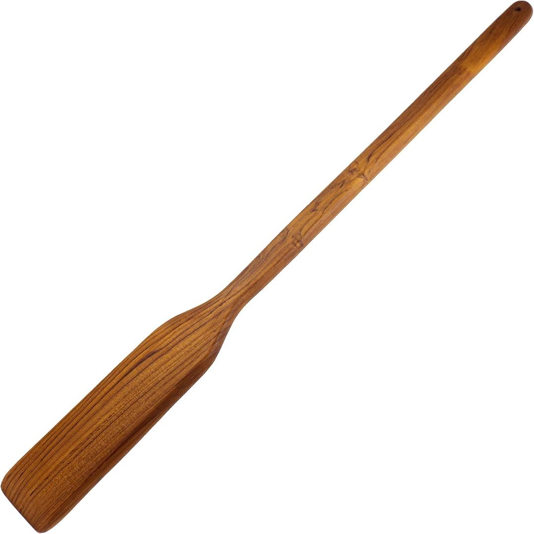 Teak Wood Mixing Paddle (36" Extra Long) | Stir Crawfish Boil, Seafood, Sauces, Jambalaya, Stew, Brewing | Wooden