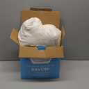 SAVORI Set of 2 Down and Feather Throw Pillow Inserts 18x18 Soft Fluffy Pillow Inserts with 100% Down-Proof Cotton Cover, Decorative Square Cushion Inner for Sofa Couch Bed-White