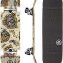 Magneto Complete Skateboard | 6-Layer Canadian Maple Double Kick Concave Deck | Beginners, and Teens, Teens - 31x8"