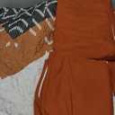 Dintszyayue Boho Quilt Set King Size 3 Pieces Aztec Texture Bedspread Coverlet Set Bohemian Quilt Bedding Set Microfiber Lightweight Bed Cover for All Seasons (Terracotta, 90"×103")