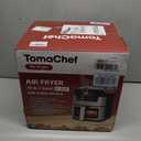 TomaChef Air Fryer 10-in-1, 5.3QT Compact Oil Free Cooker with Visible Window, Healthy Cooking, Digital Control for Family, Mothers Day Gifts for Mom, Fries, Fish, Bake, Cake, DIYBlack, Medium
