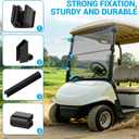 EZGO RXV Windshield, EZGO Golf Cart Windshield Suitable for 2008-Up EZGO RXV Golf Cart, Folding Tinted Windshield Replacement with Windshield Clips, PC UV Resistant