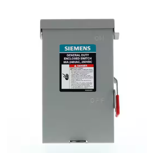 General Duty 60 Amp 2-Pole 2-Wire 240-Volt Non-Fusible Outdoor Safety Switch RBPU