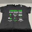 Funny Things I Do In My Spare Time For AI Lovers T-Shirt (Small, Black)