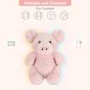 SuzziPals Heatable & Coolable Pig Stuffed Animal, Microwavable Heating Pad for Soothing Warmth & Relaxation, Lavender Scented Plush Toys for Companion & Stress Relief, Pig Gift for Adults & Kids