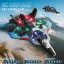 RC Planes for Kids Adults, Foam Remote Control Airplane Jet Helicopter Drone Toys for Kids Adults 8-12 12-16, Remote Control Plane Airplane Toys with Led Lights, 360 Flip Stunt Rotation