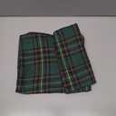 AQOTHES Pack of 2 Christmas Plaid Decorative Throw Pillow Covers Scottish Tartan Cushion Case for Farmhouse Home Holiday Decor Green, 18 x 18 Inches