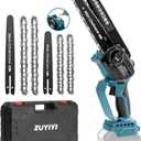 Mini Chainsaw Cordless 6 Inch & 8 Inch for Makita 18V Battery, Brushless Handheld Chain Saw with Oiler Electric Chainsaw for Garden Courtyard Tree Branch Wood Cutting (Battery NOT Included)