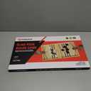 Fast Sling Puck Game - Wooden Hockey Table Board Game with Spare Parts | Indoor 2 Player Tabletop Fast-Paced Slingshot Battle for Adults, Kids & Family Night or Friends Party | Large Size