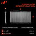 A-Premium Engine Coolant Radiator Assembly Compatible with Subaru Outback 2010-2014 H4 2.5L, Legacy 2010-2014 H4 2.5L, WRX 2015-2021 H4 2.0L